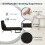 Westwood Versatile Convert Single Sofa Bed 4-in-1 6-Position 85 Sleeper Recliner Black 5