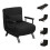 Westwood Versatile Convert Single Sofa Bed 4-in-1 6-Position 85 Sleeper Recliner Black 11