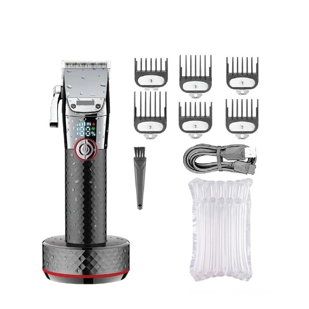 Professional Cordless Hair Clipper for Men, Rechargeable Waterproof Trimmer with Long Battery Life