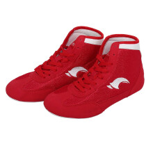 Mens Lightweight Breathable Boxing Shoes with NonSlip Sole for Wrestling Training 36EU Red