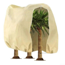 Plant Frost Protection Cover with Zipper and Drawstring, Thick Non Woven Fabric for Winter Garden Care 300x300cm