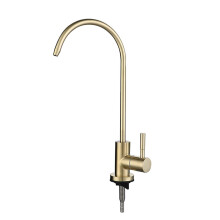 Kitchen Faucet with Water Filter, 360 Swivel Stainless Steel Mixer Tap, Brushed Gold Black