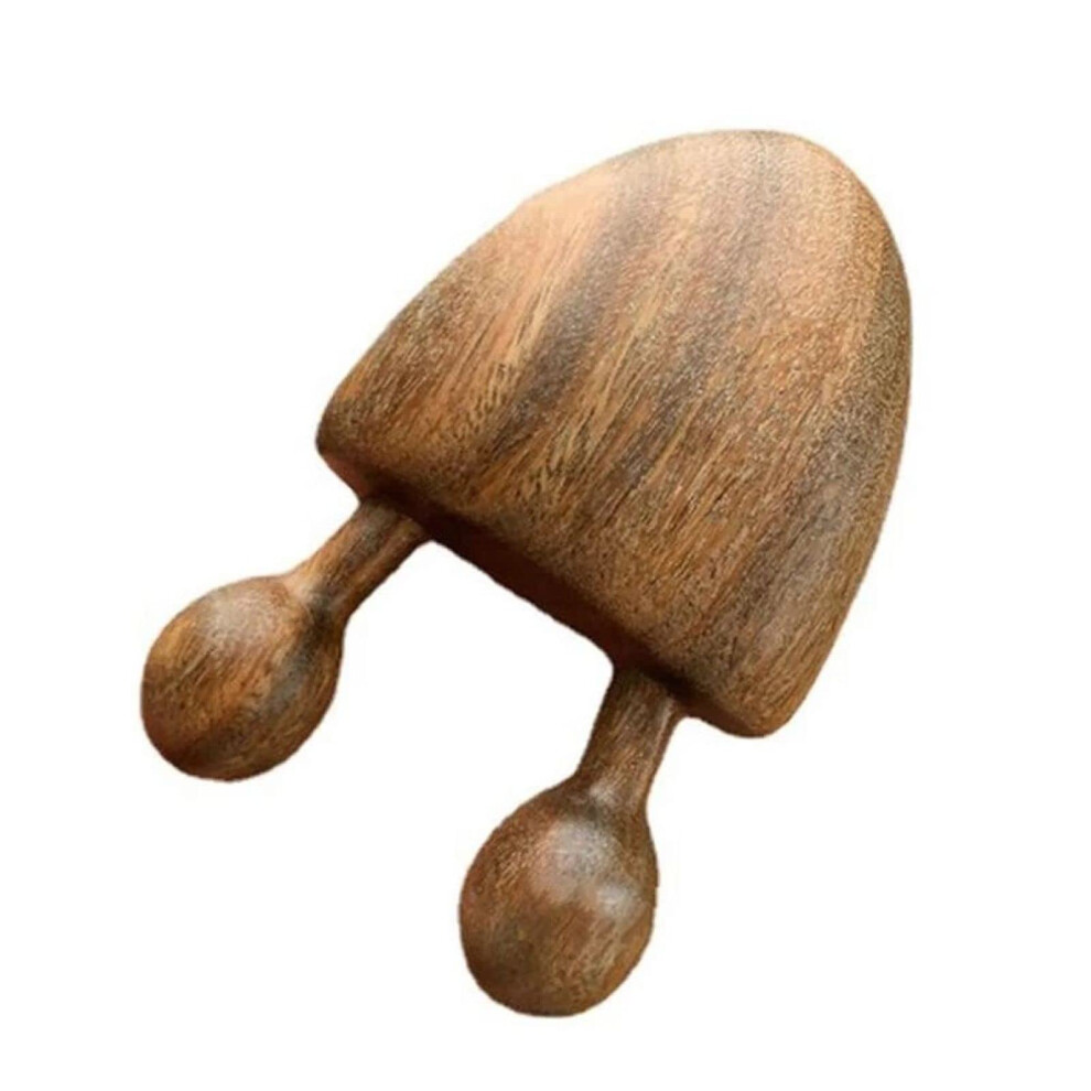 Natural Sandalwood Massage Stick for Face Neck Shoulders with Smooth Wooden Finish