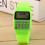 Children's Calculator Watch Pink Silicone Strap LCD Display Date Time Function 5