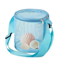 Strandtasche für Kinder, 100 g, hellblau, mit Reißverschluss, faltbar, tragbar, für den Außenbereich