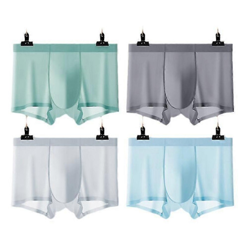 Ανδρικά μποξεράκια Ice Silk, 5XL (A005), εξαιρετικά λεπτό λάστιχο Ice Silk χωρίς ραφές