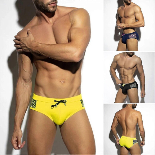 Ανδρικό μαγιό σλιπ μαύρο 2XL πολυεστέρας spandex αναπνεύσιμο στενή εφαρμογή 1