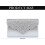 Γυναικεία τσάντα τσαντάκι ασημί 24x14.5x6cm 230g με κρυφό κούμπωμα, κομψή τσάντα πάρτι 5