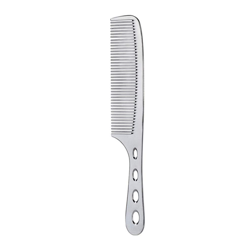 Unisex Professional Steel Hairdressing Comb With Ultra Thin Precision Teeth And Anti Slip Grip For Salon Styling