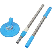 Spin Mop Handle Replacement Stainless Steel 360 Rotating Telescopic Pole with Twist Lock System Universal