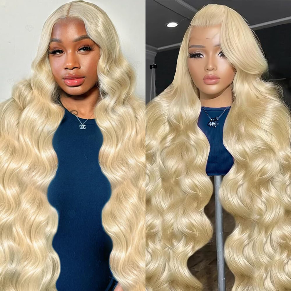 Unisex 613 Lace Front Wig Human Hair 13X4 Hd Lace Frontal Blonde Body Wave Pre Plucked Hairline