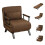 Westwood Versatile Convert Single Sofa Bed 4-in-1 6-Position 85 Sleeper Recliner Coffee 11