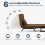 Westwood Versatile Convert Single Sofa Bed 4-in-1 6-Position 85 Sleeper Recliner Coffee 3