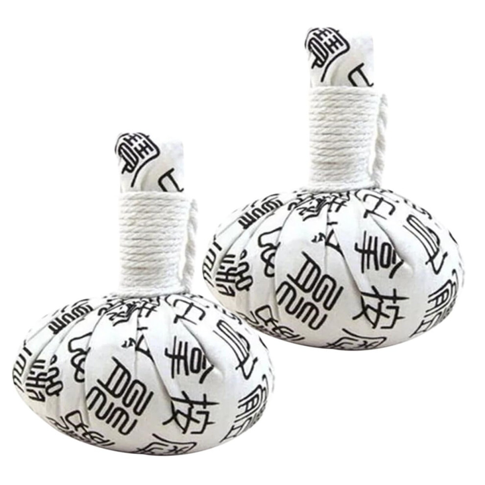 2 Pack Herbal Moxibustion Massage Balls for Neck Back Pain Relief and Muscle Tension Therapy