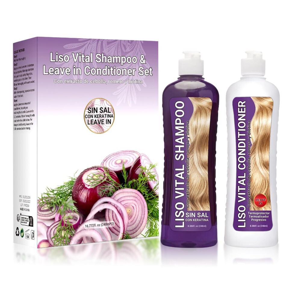 Onion and Biotin Rosemary Shampoo for Hair Growth, Thicker Hair and Breakage Reduction