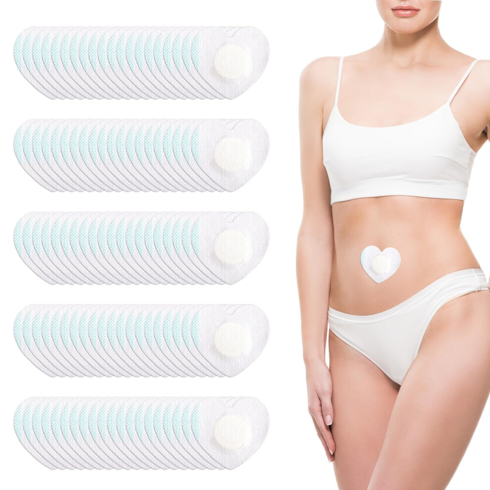100pcs Castor Oil Belly Button Wrap Pads, SelfAdhesive Organic Absorbent Compress for Abdominal Care