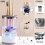 Electric Makeup Brush Cleaner Machine Rechargeable Automatic Deep Cleaning for All Brush Types Transparent 4