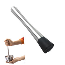 Cocktail Muddler Stainless Steel Bar Ice Crusher Stick Wine Stirrer for Mixing Drinks