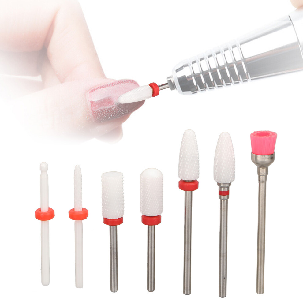 Nail Drill Bits Holder â Ceramic Manicure Pedicure Display Stand with 7 Slots
