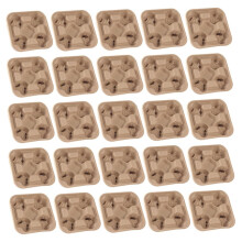25 Pack Drink Cup Holders with 4 Cup Carrier Trays for Coffee Tea Beverages Takeout SpaceSaving Design