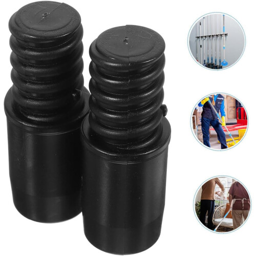 4pcs Mop Handle Threaded Tip Replacement Adapters for Broom Brush Compatible American Poles 1