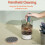 Electric Makeup Brush Cleaner Machine with Automatic Rotating Drying for All Brush Types Black 4