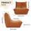 Single lazy sofa relax and move casually 7