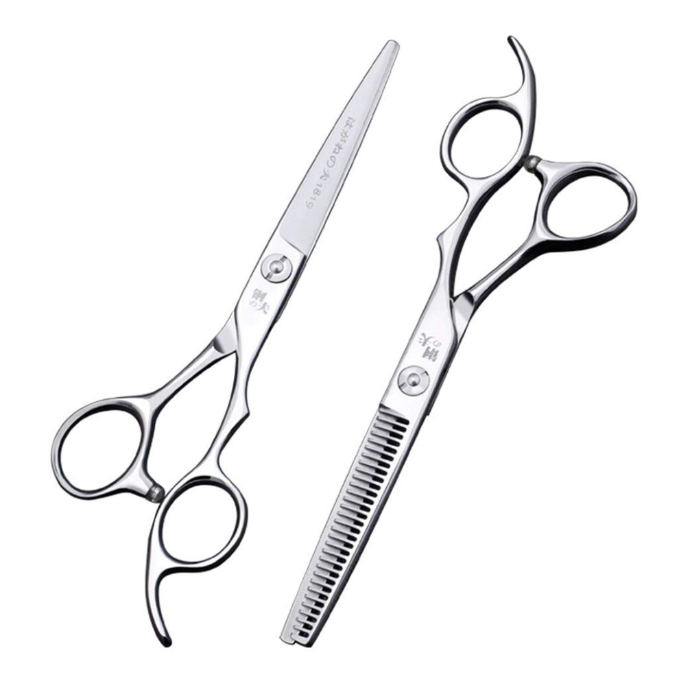 Professional Hairdressing Scissors Set with Barber Thinning Shears 6 Inch Ergonomic Razor Edge Blades