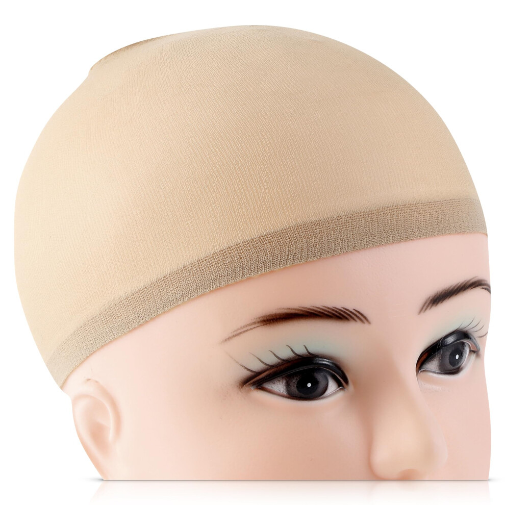 Unisex Wig Cap For Lace Front Wigs Pack Of 6 Breathable Nylon Stretchable Invisible Natural Look