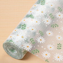 Kitchen Drawer Liner Waterproof NonSlip Shelf Mat for Cabinets Cupboards Fridge Shoe Racks EVA 30x300cm Green Daisy