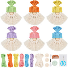 Christmas Gnome Knitting Kit with Instructions - DIY Santa Claus & Gnome Making Supplies, Gifts for Family
