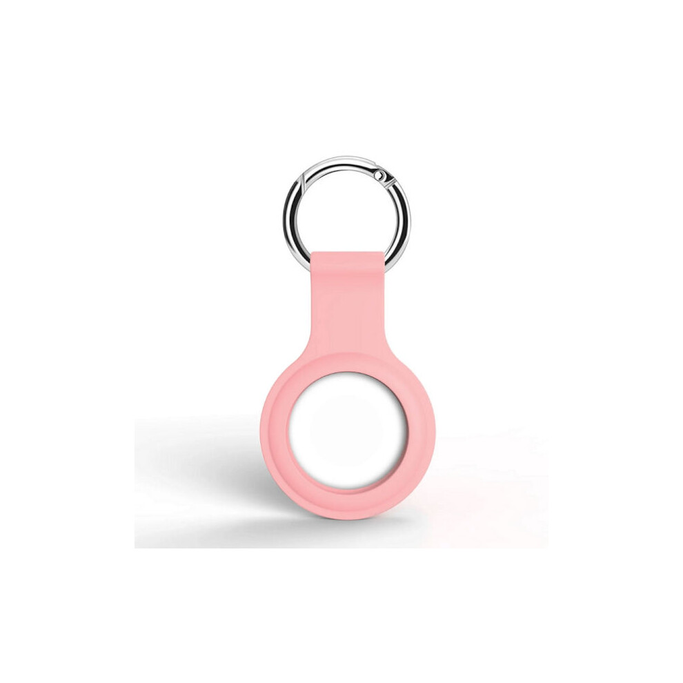 Airtag Compatible With Apple Case Silicone With Keychain 11 Colors Pink 9175034102721