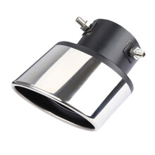 Car Modified Exhaust Pipe Outlet Stainless Steel Exhaust Pipe Modified Tailpipe Cover Decoration Tailpipe Exhaust Cover
