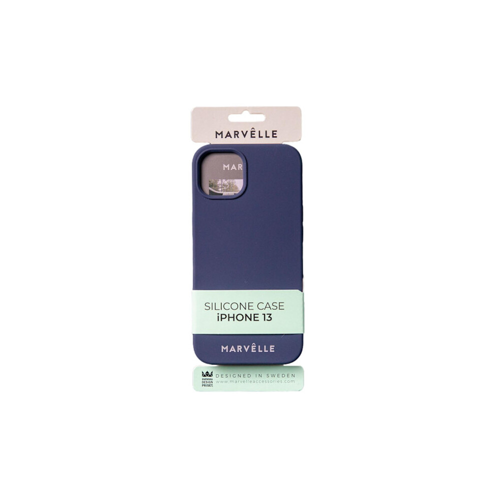 Compatible With Iphone 13/14 Marvãªlle Liquid Silicone Case Dark Blue 9175034103865