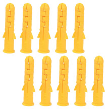 200pcs Ribbed Plastic Anchor Wall Expansion Tube For Drywall Maintenance