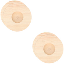 4 Pcs Lighting Base Night Light Nightlight Rustic Lamp Vase Cutainsforbedroom Table Light Base Wooden Base Bedside Lamp