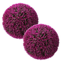 Artificial Boxwood Balls Topiary Ball For Outdoor Walkways Boxwood Balls Lifelike Clean Look Artificial Balls 1 Count *2PCS