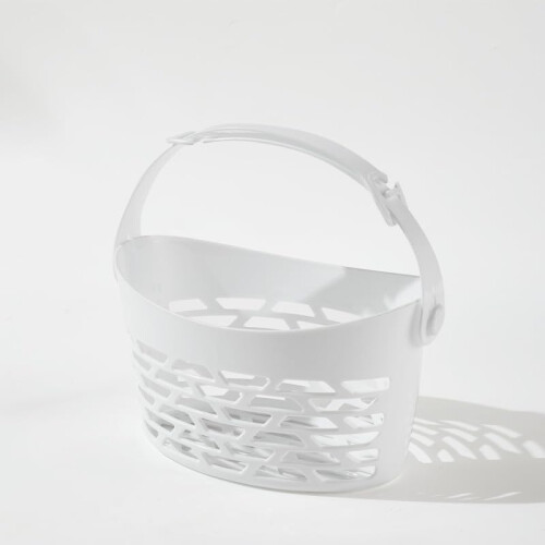 Plastic Clothes Drying Clips with Basket Clamp for Socks, Quilts, Bed Sheets, Windproof White