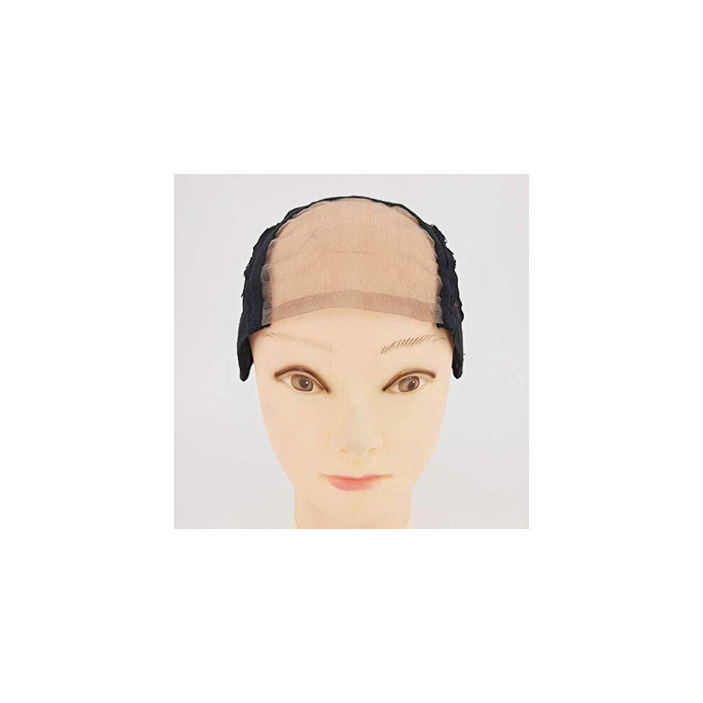 Professional Full Lace Wig Cap for Making Wigs, Breathable Stretch Fabric, Adjustable Fit