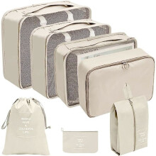Eagróir mála taistil - 7 bpáirt - Málaí Taistil beige370