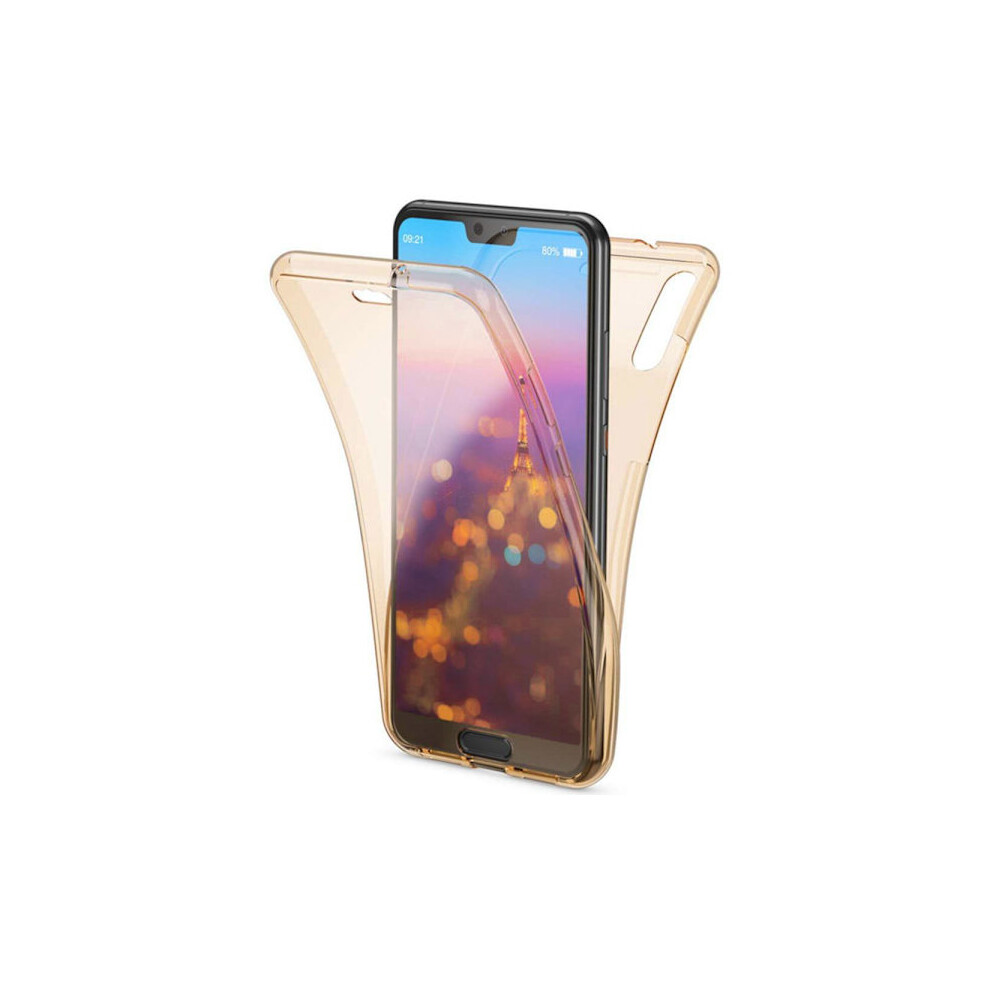 Compatible With Huawei P30 Lite | 360 Tpu Silicone Case | Full Coverage Protection Gold 9149926955276
