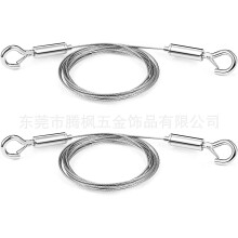 2 cables para colgar cuadros, cuerdas de acero inoxidable resistentes para marcos de fotos, lámparas y vallas publicitarias.
