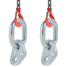 FUYGRCJ 2Pcs Engine Lifting Bracket Set, Carbon Steel 5511 lbs Capacity, Multi Purpose for Engines & Heavy Parts