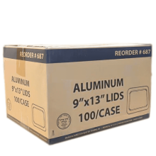 Großhandel: Einweg-Aluminiumdeckel für 9x13-Zoll-Aluminiumfolienformen (halbe Größe) zum Schutz vor Verschütten und Auslaufen: 200 Stück