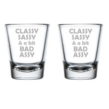 Set mit 2 Schnapsgläsern (50 ml) – Stilvoll, frech und ein bisschen cool