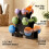 KM-Fit 12 kg dumbbell set with stand 3