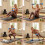 KM-Fit 12 kg dumbbell set with stand 5