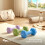 KM-Fit 12 kg dumbbell set with stand 8