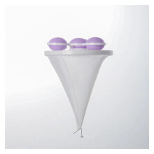 Washing Machine Lint Hair Remover Filter Ball for Pet Hair Cleaning, Round Floating Mesh Bag (Purple)