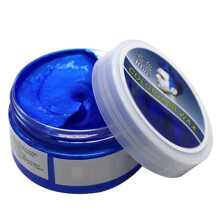Blue Hair Wax Temporary Dye Cream with Even Coverage for Party Cosplay Washable Color